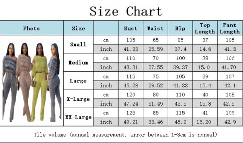 Slash Shoulder Ruched Crop Top  and Pants Two Piece Set