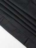 Strapless Fashion Button Long Dress with Belt