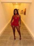 Women Y2K Fashion Halter Neck Metal Decor Hollow Sleeveless Crop Top Solid Slim Shorts Two Piece Set