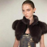 Winter Warm Solid Fur Short Jacket