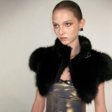 Winter Warm Solid Fur Short Jacket