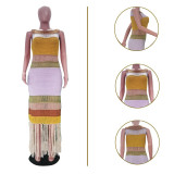 Casual Tassel Knitted Beach Dress