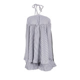 Fashion Striped Halter Neck Loose Two Piece Shorts Set