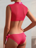 Women Pink Sexy Bra Pantie Lingerie Set