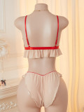 Women's Embroidered Lace Sexy Bra Pantie Lingerie Set