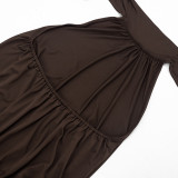 Sexy Halter Neck Backless Mini Dress