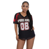 Street Casual Loose Mesh Short Sleeve T-Shirt