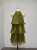 Summer Sleeveless Tulle Ruffle Elegant Layered Dress