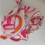 Sexy Printed V-neck Long Sleeve Wrap Dress