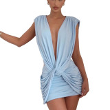 Chic Sexy Hollow Out Cross Tie Bodycon Dress