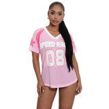 Street Casual Loose Mesh Short Sleeve T-Shirt