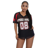 Street Casual Loose Mesh Short Sleeve T-Shirt