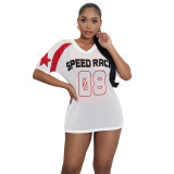 Street Casual Loose Mesh Short Sleeve T-Shirt