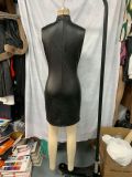 Sexy PU Leather Chic Sleeveless Bodycon Dress