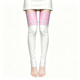 Patent Pu Leather Toeless Stocking Lingerie Accessories