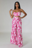 Print Cami Top and High Waist Wide Leg Pants Two Piece Set