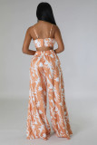 Print Cami Top and High Waist Wide Leg Pants Two Piece Set