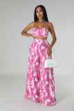 Print Cami Top and High Waist Wide Leg Pants Two Piece Set