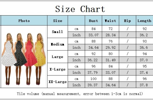 Fashion Polka Dot Halter Low Back Dress