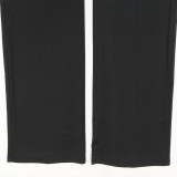 Fashion Floral Strapless Crop Top and Solid Straight Wide-Leg Pants 2PCS Set