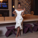 Elegant Off-Shoulder Mermaid Party Dress
