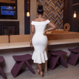 Elegant Off-Shoulder Mermaid Party Dress