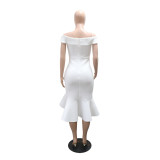 Elegant Off-Shoulder Mermaid Party Dress