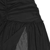 Chic Sexy Off-Shoulder High Slit Maxi Evening Dress