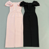 Elegant Rhinestone Long Evening Dress