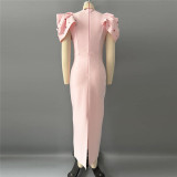 Elegant Rhinestone Long Evening Dress