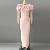 Elegant Rhinestone Long Evening Dress