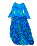 Print Fashion Long Sleeve Maxi Dress