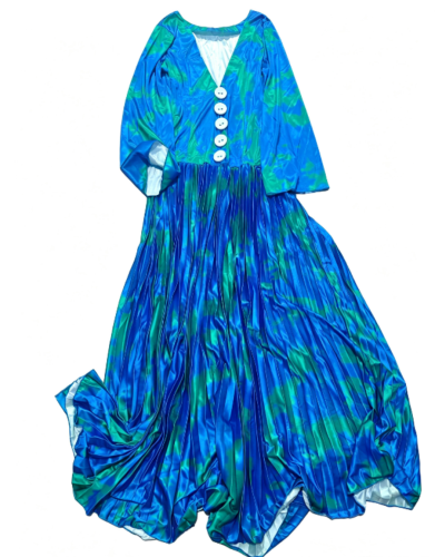 Print Fashion Long Sleeve Maxi Dress