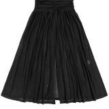 Elegant Solid Halter Low Back Split Bodycon Maxi Dress