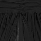 Elegant Solid Halter Low Back Split Bodycon Maxi Dress