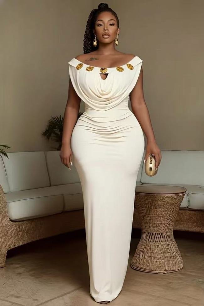 Sexy Off Shoulder Bodycon Maxi Dress