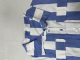 Striped Sleeveless Button Turndown Collar Shirt & High Waist Wide Leg Pants Two Piece Set