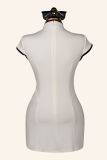 Chic Contrast Binding Keyhole Sexy Bodycon Dress