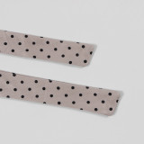 Polka Dot Deep-V Neck Ruffle Bodycon Dress