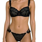 Women French Pattern Lace Lingerie Set
