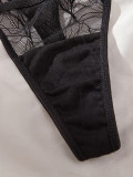 Women French Lace Bra and Thong Sexy Lingerie Set