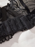 Women French Lace Bra and Thong Sexy Lingerie Set