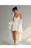 Women Floral Embroidered Soft Underwire Lace Patchwork Sexy Slip Dress