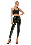 Women Patent PU Leather Party Club Tight Pants