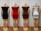 Sexy Solid Bodycon Prom Dress