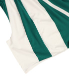 Short Sleeve Contrast Color Patchwork Sports Flare Jumpsuit
