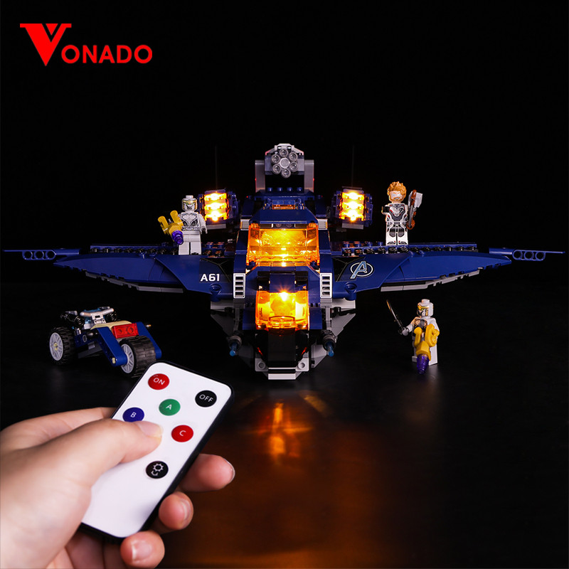Us 37 35 Avengers Ultimate Quinjet Light Kit For 76126 M Vonado Com