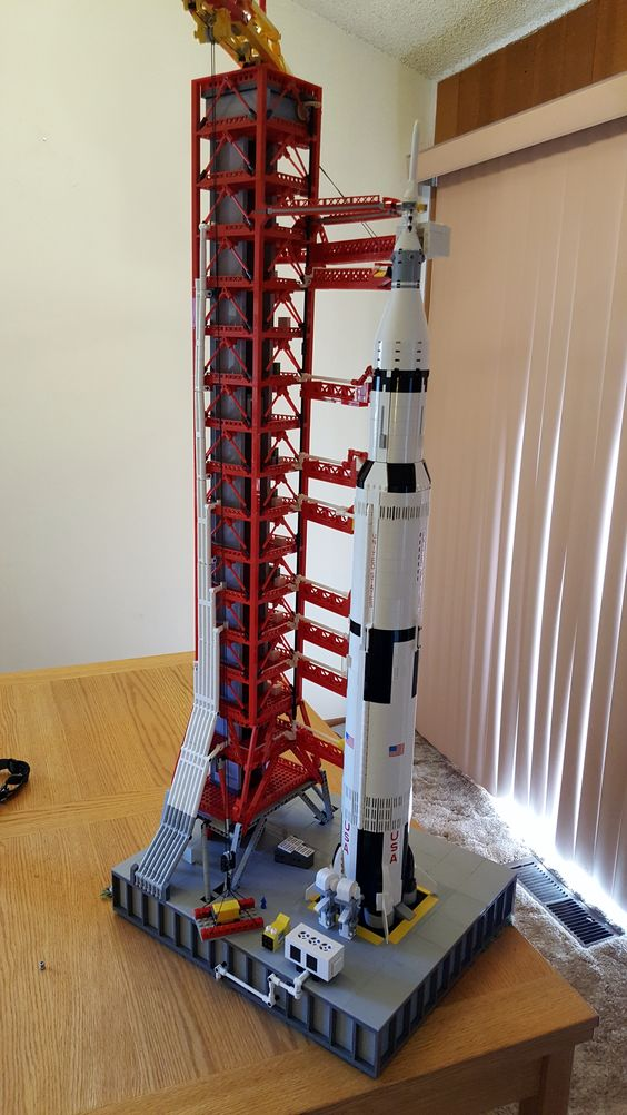 Lego Saturn V Launch Tower Moc Store, 53% OFF | www.geb.cat