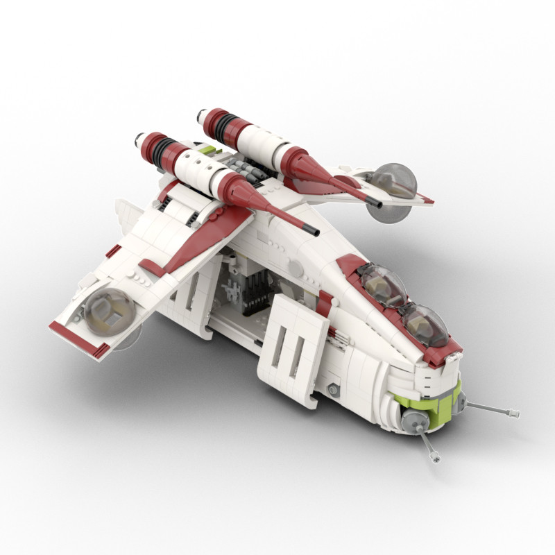 Star Wars Moc Republic Gunship Based Set 75021 Moc 35919 Vonado Com