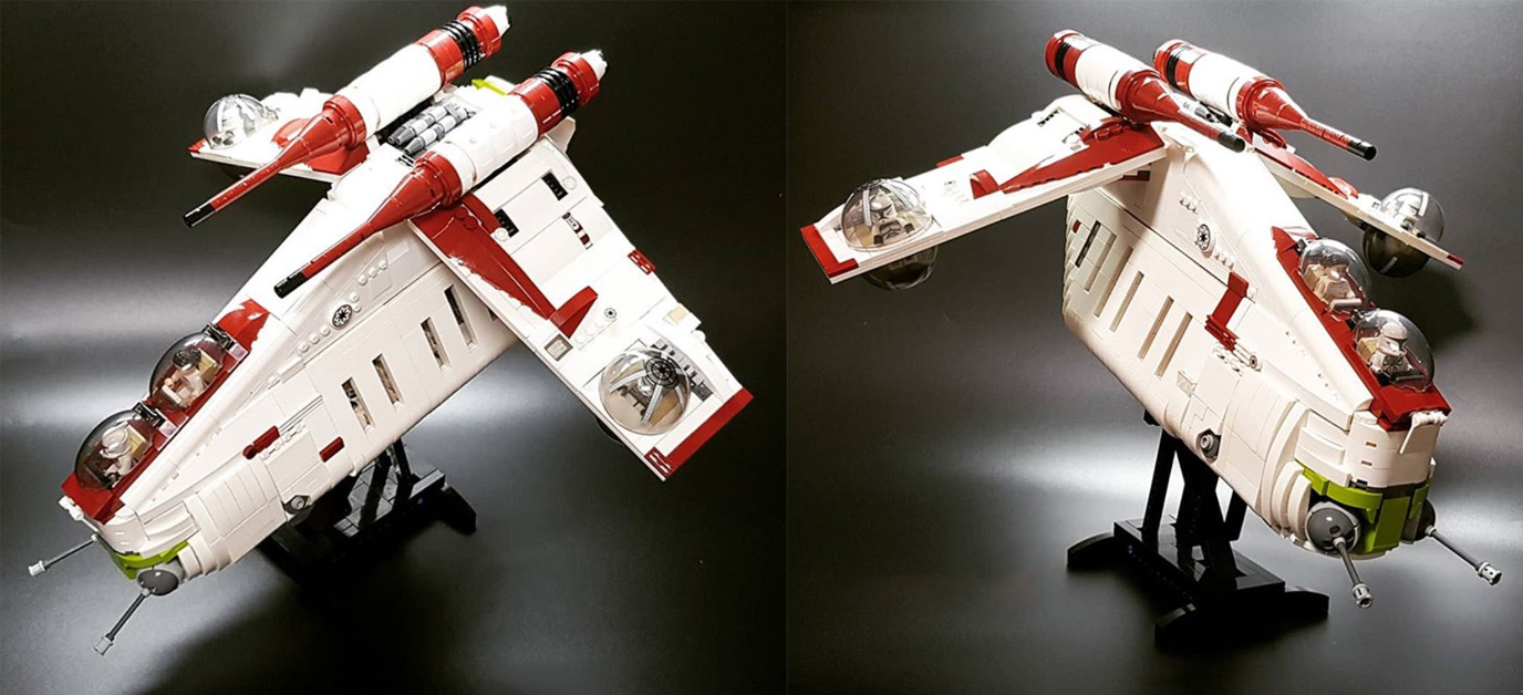 Star Wars MOC Republic Gunship based set 75021 MOC-35919